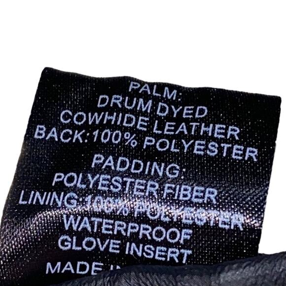 Tourmaster Cold-Tex Motorcycle Gloves leather canvas Black Small/7 11688/11689 - Picture 6 of 6